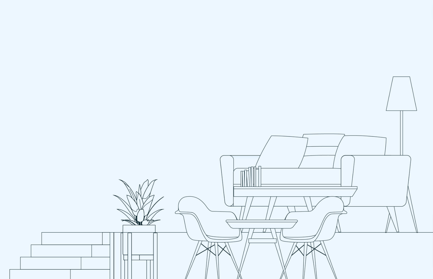 a-living-room-filled-with-furniture-and-a-large-mirror-on-the-wall